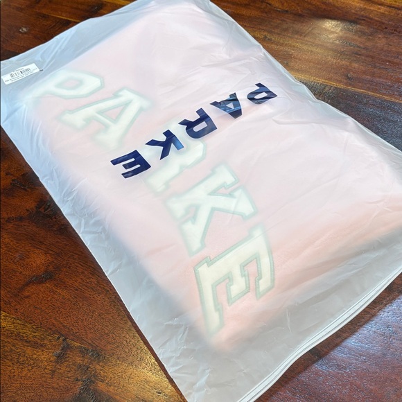 PARKE Fleece Varsity Mockneck in Sprinkle size S/M NEW - Picture 11 of 12